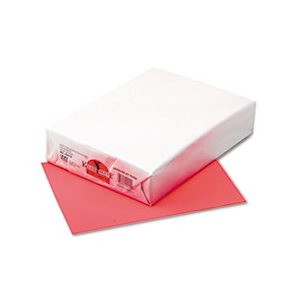 PAPER, COLORED, Kaleidoscope, Multipurpose, 24lb, 8.5" X 11", Coral Red, 500 SHEETS / REAM