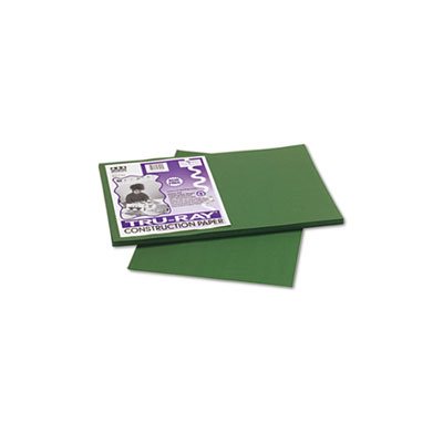 CONSTRUCTION, PAPER, Tru-Ray, 76lbs, 12" x 18", Dark Green, 50 Sheets / Pack