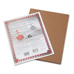 CONSTRUCTION PAPER, Riverside, 76lbs, 9" x 12", Brown, 50 Sheets / Pack