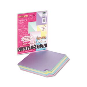 CARD STOCK, Reminiscence, 65lbs, 8.5" X 11", Assorted Pastel Pearl Colors, 50 SHEETS / Pack