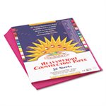 Construction Paper, Sunworks, 58lbs, 9" x 12", Magenta, 50 Sheets / Pack