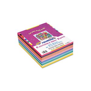 Construction Paper, Rainbow, Super Value,45lb, 9" x 12", Assorted Colors, 500 Sheets / Ream