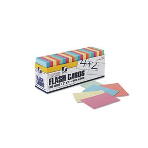 Blank Flash Card Dispenser Boxes, 2"w x 3"h, Assorted Colors, 1000 / Pack