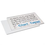 Chart Tablets, RULED,  w /  Cursive Cover, 24" x 16", White, 25 Sheets