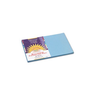 Construction Paper, SUNWORKS, 58lbs, 12" x 18", Sky Blue, 50 Sheets / Pack