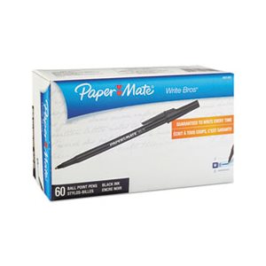 PEN, BALLPOINT, STICK, Write Bros, Black Ink, 1mm, 60 / Pack