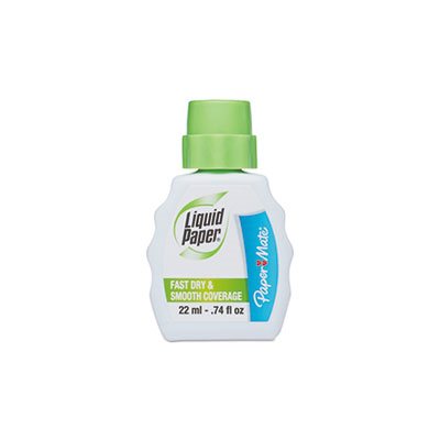 CORRECTION FLUID, Fast Dry, 22 ml Bottle, White, 1 / Dozen