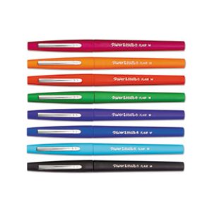 PEN, STICK, Point Guard Flair Needle Tip, Assorted Ink, .7mm, 8 / Set