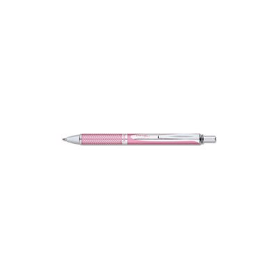 PEN, RETRACTABLE, GEL, EnerGel Alloy RT, .7mm, Pink Barrel, Black Ink