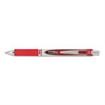 PEN, RETRACTABLE, GEL, EnerGel RTX, .7mm, Black / Gray Barrel, Red Ink