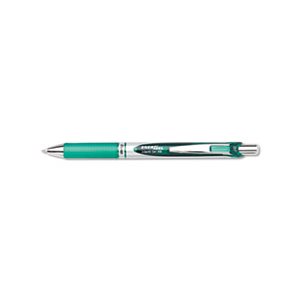 PEN, RETRACTABLE, LIQUID GEL, EnerGel RTX, .7mm, Black / Gray Barrel, Green Ink