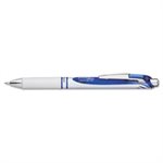 PEN, RETRACTABLE, LIQUID GEL, EnerGel RTX, .7mm, White / Blue Barrel, Blue Ink