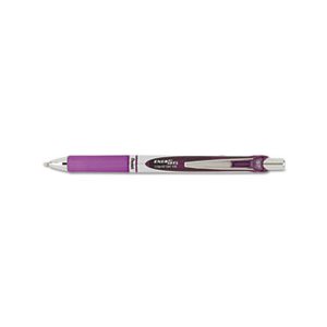 PEN, RETRACTABLE, LIQUID GEL, EnerGel RTX, .7mm, Black / Gray Barrel, Violet Ink