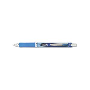 PEN, RETRACTABLE, LIQUID GEL, EnerGel RTX, .7mm, FINE, Black / Gray Barrel, Blue Ink