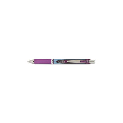 PEN, RETRACTABLE, LIQUID GEL, EnerGel RTX, .7mm, FINE, VIOLET / GRAY Barrel, Violet Ink