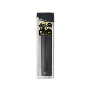 LEAD, REFILLS, Super Hi-Polymer, 0.5mm, HB, Black, 30 / Tube