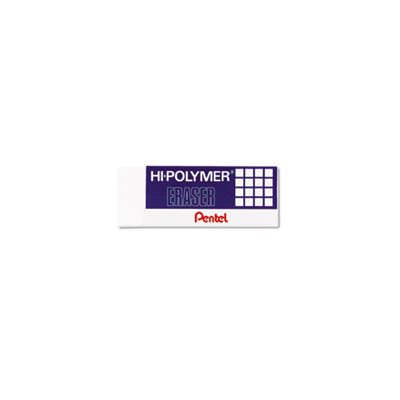 ERASER, Hi-Polymer, Block, White, 3 / Pack