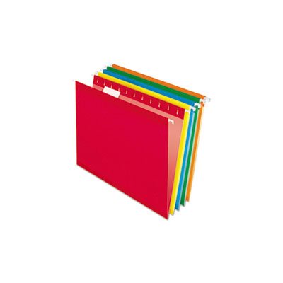 HANGING FOLDERS, Reinforced, 1 / 5 Tab, Letter, Assorted, 25 / Box