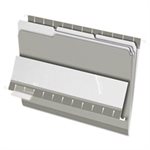 FILE FOLDERS, Interior, 1 / 3 Cut Top Tab, Letter, Gray, 100 / Box