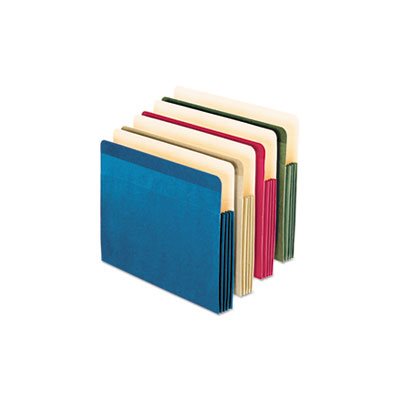 FILE POCKET, EXPANDABLE, Recycled, Paper, Color, Letter, 4 colors, 4 / Pack