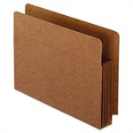 FILE POCKETS, Heavy-Duty, End Tab, Straight Cut, 1 Pocket, Letter, Brown