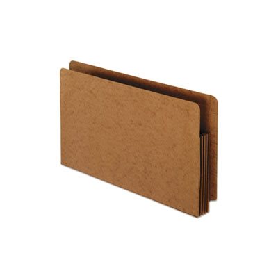 FILE POCKETS, Heavy-Duty, End Tab, Straight Cut, 1 Pocket, Legal, Brown