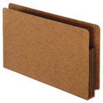 FILE POCKETS, Heavy-Duty, End Tab, Straight Cut, 1 Pocket, Legal, Brown