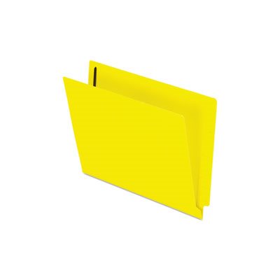 EXPANSION FOLDERS, Reinforced, End Tab, Two Fasteners, Letter, Yellow, 50 / Box