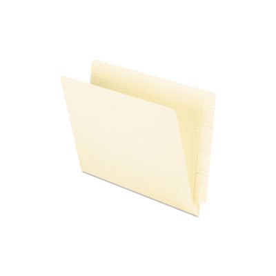 FILE FOLDERS, End Tab, 9.5" Front, Letter, Manila, 100 / Box