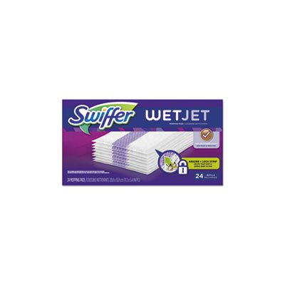 REFILLS, WetJet System Cloths, 11.3" x 5.4", White, 24 / Box