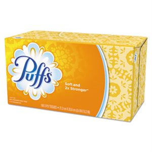 TISSUE, FACIAL, PUFFS, 2-PLY, 180 SHEETS / BOX,  24 BOX / CARTON