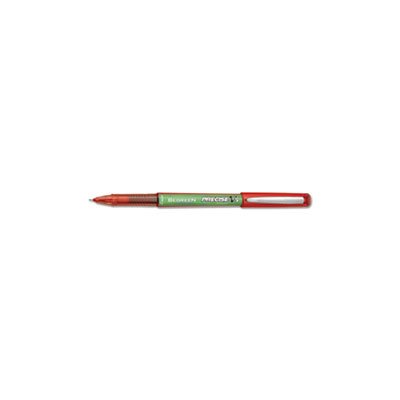 PEN, ROLLER BALL, STICK, Precise V5, BeGreen, Red Ink, .5mm, Dozen