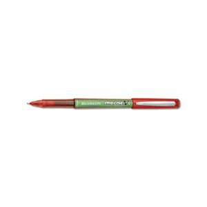 PEN, ROLLER BALL, STICK, Precise V5, BeGreen, Red Ink, .5mm, Dozen