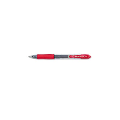 PEN, RETRACTABLE, G2 Premium, Gel, Refillable, Red Ink, .7mm, Dozen