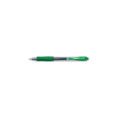 PEN, RETRACTABLE, G2 Premium, Gel, Refillable, Green Ink, .7mm, Dozen