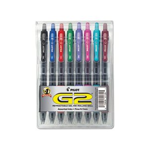 PEN, RETRACTABLE, G2 Premium, Gel, Assorted Ink, .7mm, 8 / Set