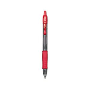 PEN, RETRACTABLE, G2 Premium, Gel, Refillable, Red Ink, 1mm, Dozen