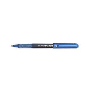 VBall BeGreen Roller Ball Stick Pen, Blue Ink, .5mm, Dozen