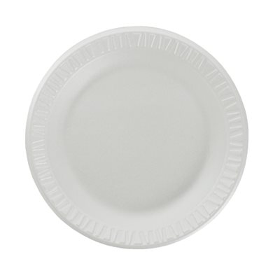 PLATE, FOAM, 6",125 / PACK, WHITE