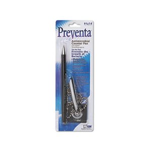 Preventa Deluxe Ballpoint Counter Pen, Black Ink, Medium