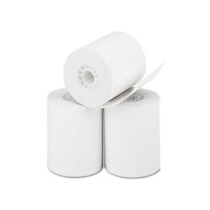 Thermal Paper Rolls, Cash Register / Calculator Roll, 2 1 / 4" x 85 ft, White, 3 / Pk
