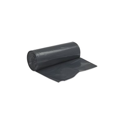 CAN LINERS, Linear, Low Density, 2Mil, 38" x 58", Black, 10 Bags / Roll, 10 Rolls / CARTON