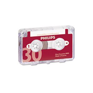 Audio & Dictation Mini Cassette, 30 Minutes (15 x 2), 10 / Pack