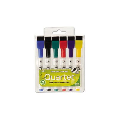 MARKER, DRY ERASE, Low-Odor, ReWritables, Mini-Marker Set, Fine Point, Classic, 6 / Set