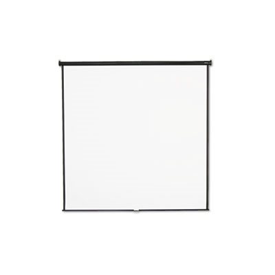 Wall or Ceiling Projection Screen, 96 x 96, White Matte, Black Matte Casing