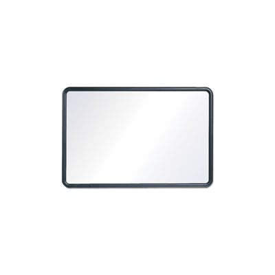 BOARD, DRY ERASE, Contour, Melamine, 24" x 18", White Surface, Black Frame