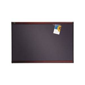 BOARD, BULLETIN, Prestige, Diamond Mesh Fabric, 36" x 24", Gray / Mahogany Frame