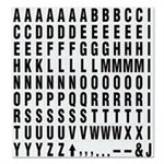CHARACTERS, Magnetic, Black, 3 / 4"h, 120 / Set