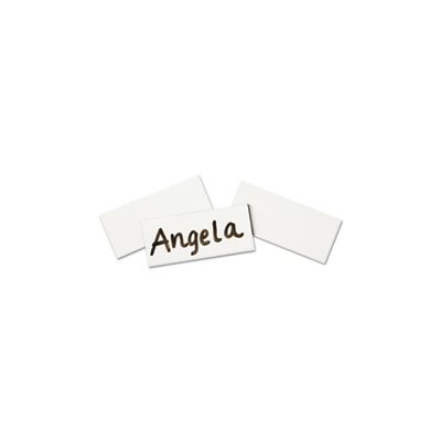 Magnetic Write-On / Wipe-Off Strips, 2w x 7 / 8h, White, 25 / Pack