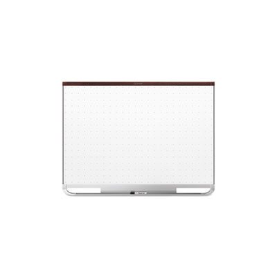 Prestige 2 Magnetic Total Erase Whiteboard, 96 x 48, Mahogany Frame